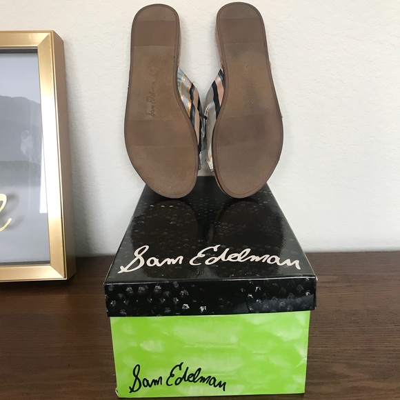 Sam Edelman Striped Sandals, NEW in box - Picture 6 of 6
